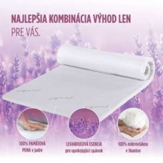 Vitapur Vrchný matrac/Extra matrac z pamäťovej peny Lavender Memory, 90x200