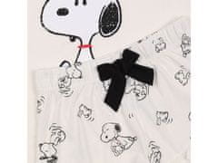 sarcia.eu Snoopy Peanuts Ecru letné dámske pyžamo s krátkym rukávom, bavlna, volány XL