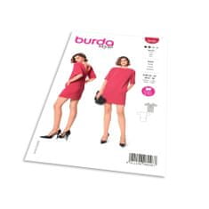 Burda Strih Burda 6046 - Mini šaty s výstrihom na chrbte