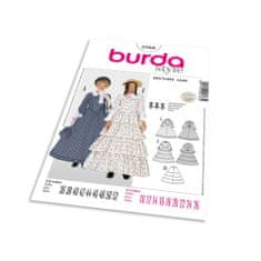 Burda Strih Burda 2768 - Biedermeierovské šaty so spodničkou