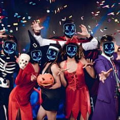 Retoo Svietiaca halloweenská maska LED party ACTA SQUID modrá