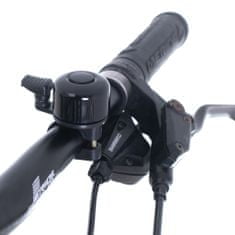 L-BRNO Hlasný kovový zvonček na bicykel čierny