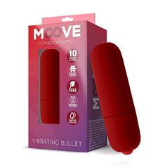 INTOYOU Moove Vibrating Bullet (Red), mini vibrátor na batérie