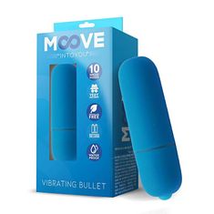 INTOYOU Moove Vibrating Bullet (Blue), mini vibrátor na batérie