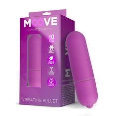 INTOYOU Moove Vibrating Bullet (Purple), mini vibrátor na batérie