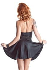 Demoniq Cash Baby Dress (Black), krátke šaty s odhalenými prsiami 2XL (XXL)