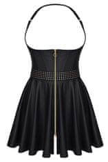 Demoniq Demoniq Cash Baby Dress (Black), krátke šaty s odhalenými prsiami 2XL (XXL)