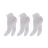 Znížené 3 páry tenkých ponožiek z bavlny s DIA lemom BIELE Veľkosť: 43-45