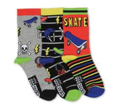 United Odd Socks Detské veselé ponožky UnitedODDsocks SKATER, 3 kusy