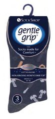 Gentle Grip Pánske 3 páry módne ponožiek Gentle Grip FUN TOOLS jemný nesťahujúci lem
