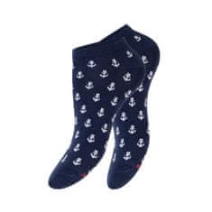 Footstar Dámske 4 páry členkových ponožiek z bavlny Námornícky štýl Veľkosť: 35-38