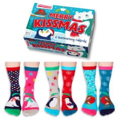 United Odd Socks Dámske United ODDsocks veselé ponožky KISSMAS, 3 páry