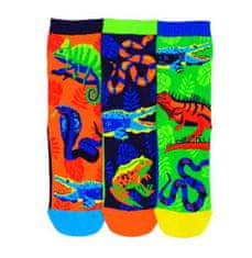 United Odd Socks Detské veselé ponožky UnitedODDsocks REPTILES, 3 kusy