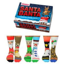 United Odd Socks Pánske vianočné ponožky UnitedODDsocks SANTA, 3 páry