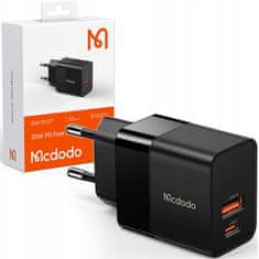 Mcdodo Nabíjačka telefónu, rýchla, USB, USB-C, 20 W, pre Iphone, univerzálna, čierna Mcdodo CH-1951