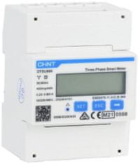 Trojfázový digitálny elektromer Chint G DTSU666 3×230/400V 5(80)A RS485 4PMID