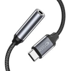 Tech-protect Ultraboost adaptér USB-C / 3.5mm mini jack, čierny