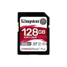 Kingston Canvas React Plus/SDHC/128GB/300MBps/UHS-II U3/Class 10