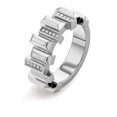 Calvin Klein Štýlový oceľový prsteň s kryštálmi Luster 35000322 (Obvod 56 mm)