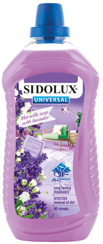 Sidolux Universal Soda Power s vôňou Marseillské Mydlo s levanduľou 1000 ml