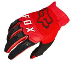 FOX Motokrosové rukavice Dirtpaw Glove - Fluorescent Red vel. M