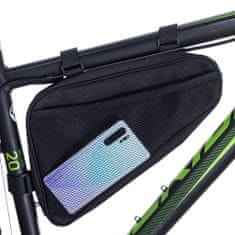 KIK KX5061 Taška na bicykel pod rám kolesa, trojuholníková, čierna