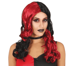 Guirca Parochňa Harley Quinn červeno-čierná vlnitá