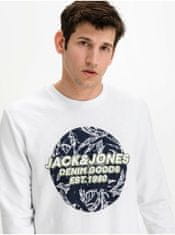 Jack&Jones Mikiny bez kapuce pre mužov Jack & Jones - biela S