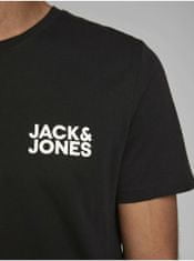 Jack&Jones Čierne tričko s potlačou Jack & Jones Corp XS