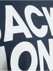Jack&Jones Tmavomodré slim fit tričko s potlačou Jack & Jones Corp S