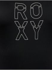 ROXY Čierne jednodielne plavky s potlačou Roxy XS