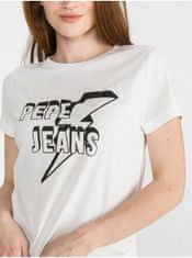 Pepe Jeans Tričká s krátkym rukávom pre ženy Pepe Jeans - biela M