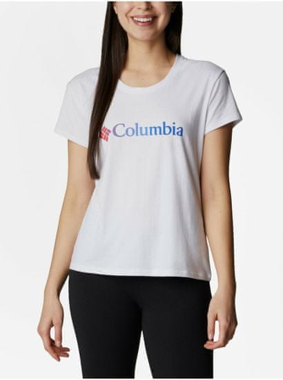 COLUMBIA Tričká s krátkym rukávom pre ženy Columbia - biela