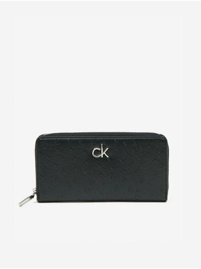 Calvin Klein Čierna dámska peňaženka Calvin Klein Re-Lock Slim