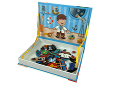 Lean-toys Kniha Magnetické puzzle Dress-up Kostýmy Postavy