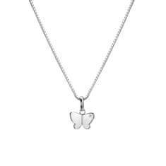 Hot Diamonds Pôvabný strieborný náhrdelník s motýlikom Flutter DP911 (retiazka, prívesok)