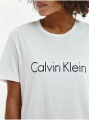 Calvin Klein Calvin Klein biele dámske tričko S/S Crew Neck L