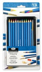 Royal & Langnickel Sada akvarelových ceruziek v plechu 13ks
