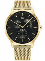 Tommy Hilfiger Pánske analógové hodinky Atu zlatá Universal
