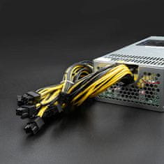 Qoltec Napájací zdroj PCI-E Smart 1600W | 80 Plus Gold | Data mining