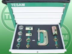 TESAM Hydraulický, mechanický sťahovák guľových čapov VW, veľká sada s vozíkom - tesa TS1499