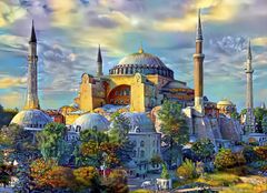 Blue Bird Puzzle Hagia Sophia, Istanbul, Turecko 1000 dielikov