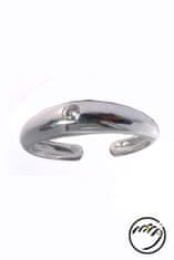A-B A-B Strieborný prsten na nohu s bielym kubickým zirkónom 925/1000 Sterling silver CS-T1108