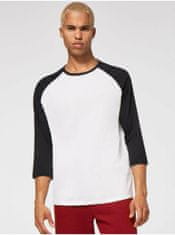 Čierno-biele pánske tričko Oakley Relax Raglan XXL