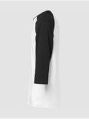 Oakley Čierno-biele pánske tričko Oakley Relax Raglan M
