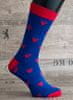  Veselé ponožky Kráľovská koruna vel. 41-46 modré