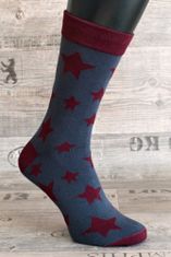 Happy  Veselé ponožky Hviezda vel. 41-46 hnedé