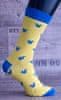  Veselé ponožky Kráľovská koruna vel. 36-40 žlutomodrá