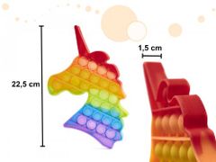 KIK  Antistresová hračka - uvoľňovač úzkosti jednorožec dúhový