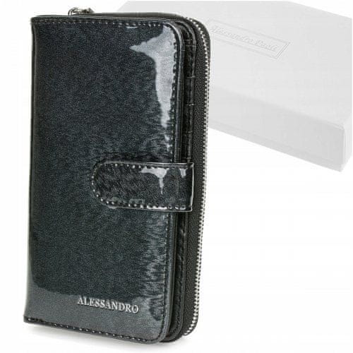 Alessandro Paoli Alessandro Paoli G54 Dámska kožená peňaženka RFID čierna